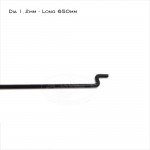 Z type D1.2mm push rod steel wire rc aircraft airplane connecting rod 260mm (2 Pcs)